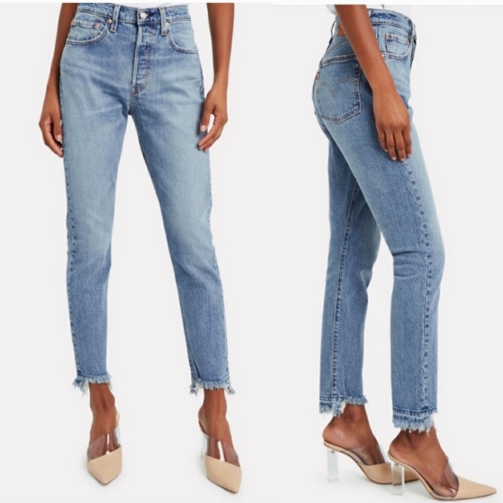 Levi’s high rise straight jeans